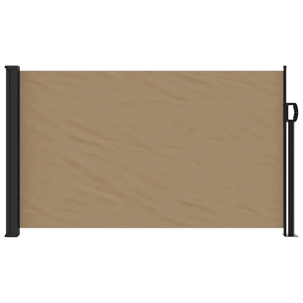 Retractable Side Awning Privacy Screen Outdoor Garden Patio Balcony 117x300cm Taupe