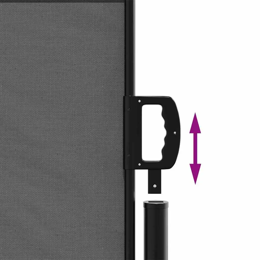 Retractable Awning Privacy Screen 117x300cm Garden Shade Anthracite Outdoor Patio Shelter