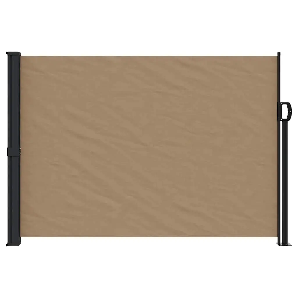 Retractable Side Awning Privacy Screen 140x300cm Taupe Garden Patio Balcony