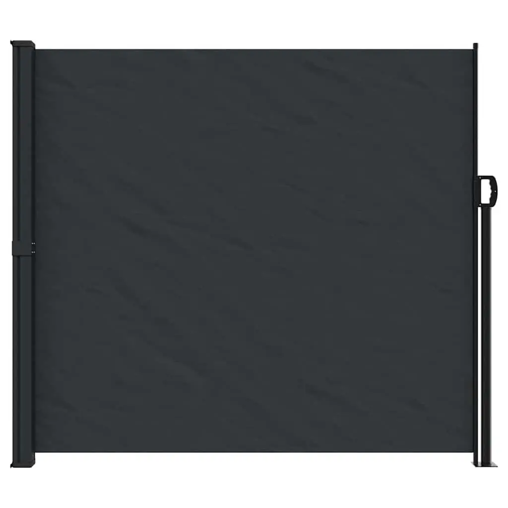 Retractable Side Awning Outdoor Privacy Screen 180x300cm Black