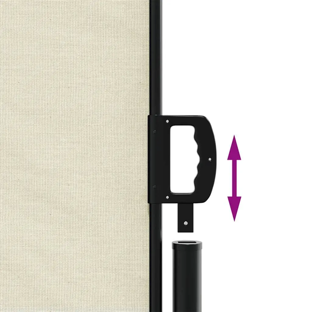 Retractable Side Awning Outdoor Privacy Screen 180x300cm Cream