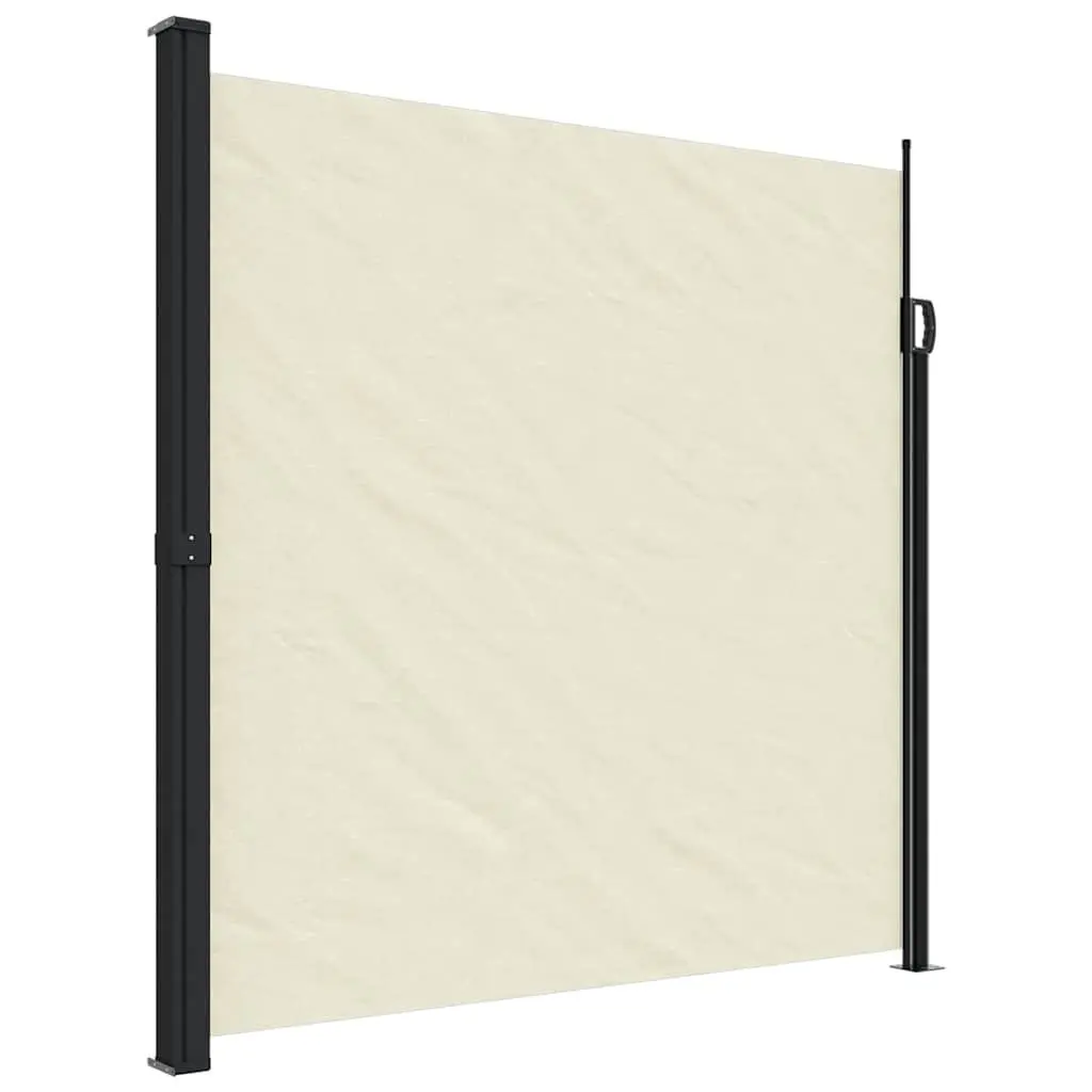 Retractable Side Awning Privacy Screen 200x300cm Cream Garden Patio Balcony