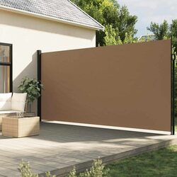 Reliable Taupe Side Awning for Shade and Privacy
