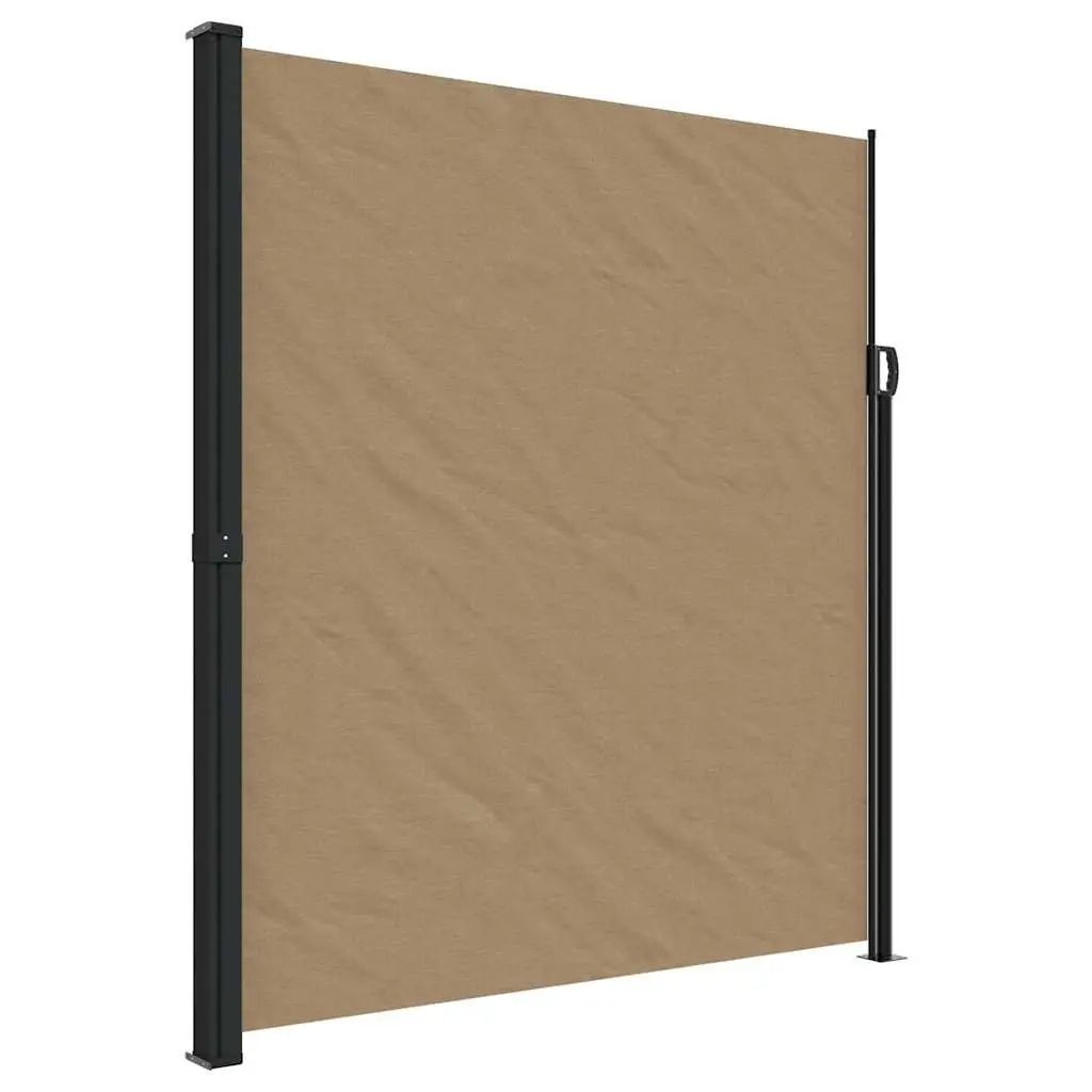 Retractable Side Awning Garden Privacy Screen 220x300cm Taupe