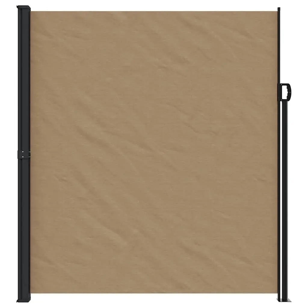 Retractable Side Awning Garden Privacy Screen 220x300cm Taupe