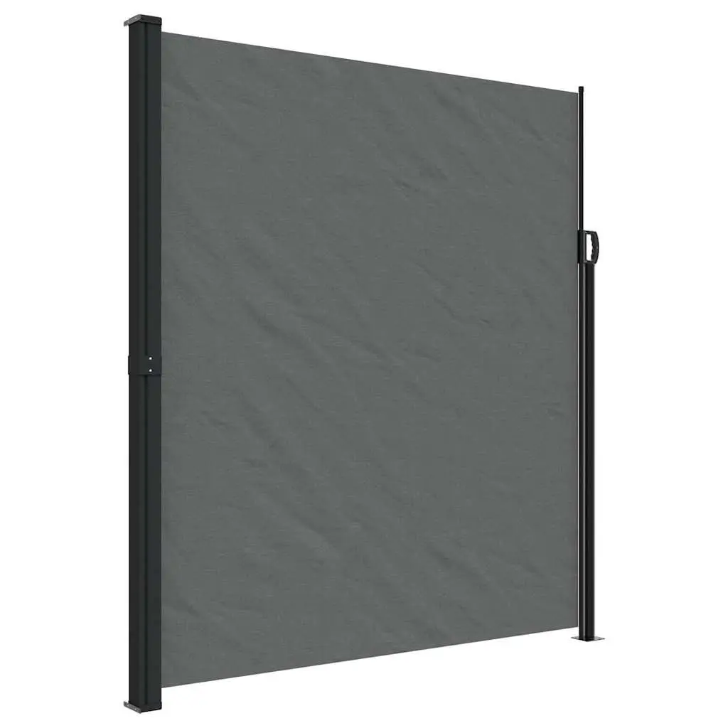 Retractable Side Awning Privacy Screen 220x300cm Anthracite Garden Patio Shade