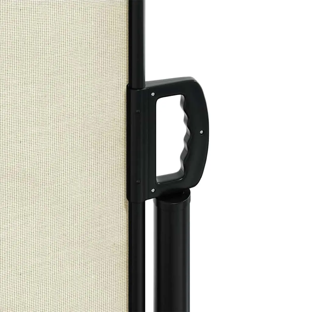 Retractable Side Awning Cream 100x500 cm Outdoor Privacy Screen