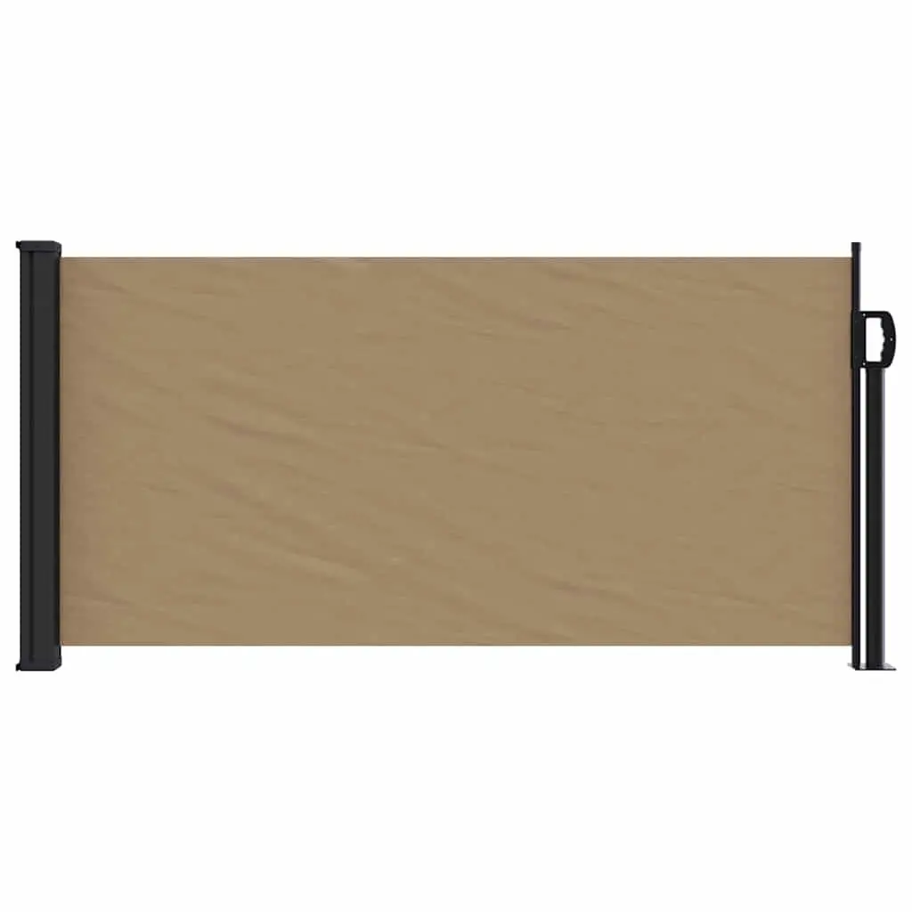 Retractable Awning Outdoor Privacy Screen 100x500cm Taupe Garden Patio Balcony