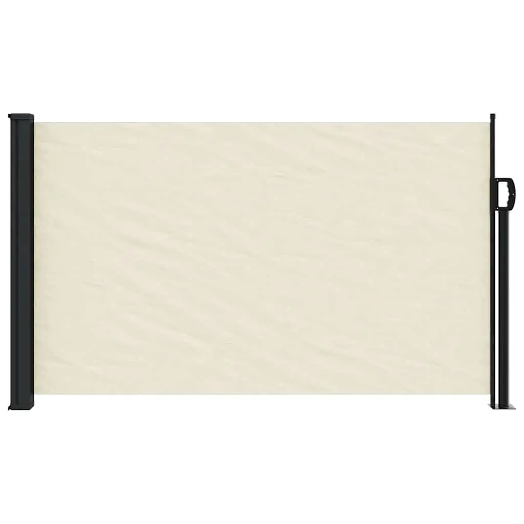 Retractable Side Awning Outdoor Privacy Screen 120x500cm Cream