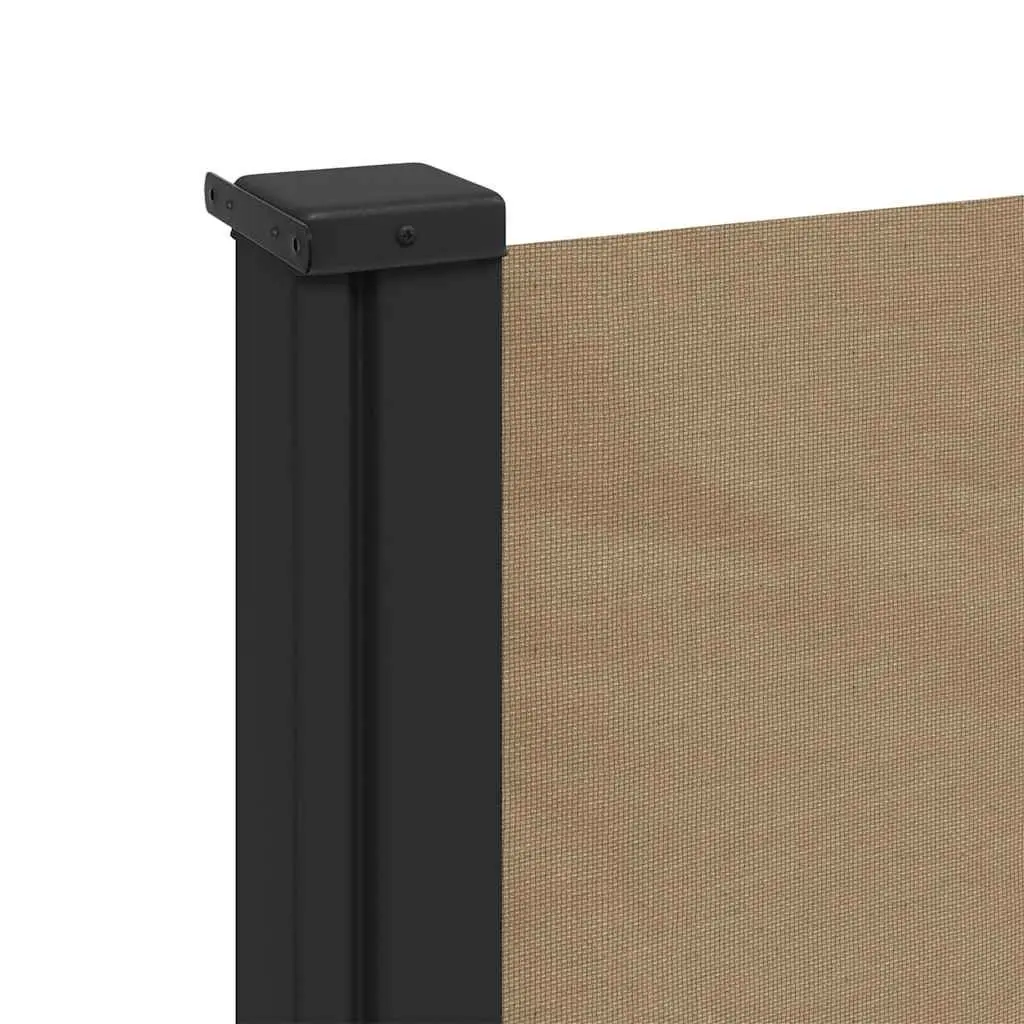 Retractable Side Awning Screen Privacy 120x500 cm Taupe
