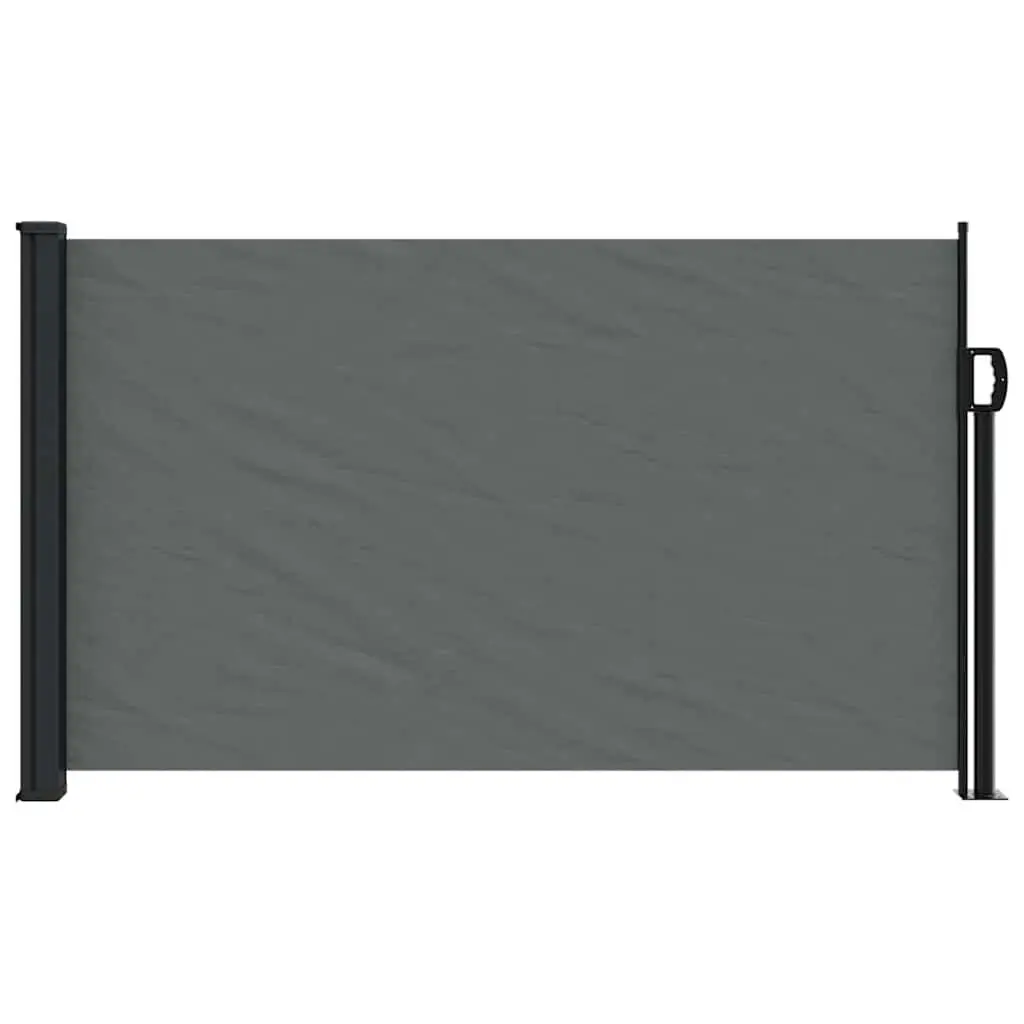 Side Awning Privacy Screen Retractable 120x500cm Anthracite Outdoor Shade for Balcony Patio Garden