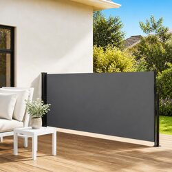 Reliable Retractable Awning 140x500 cm for Outdoor Privacy