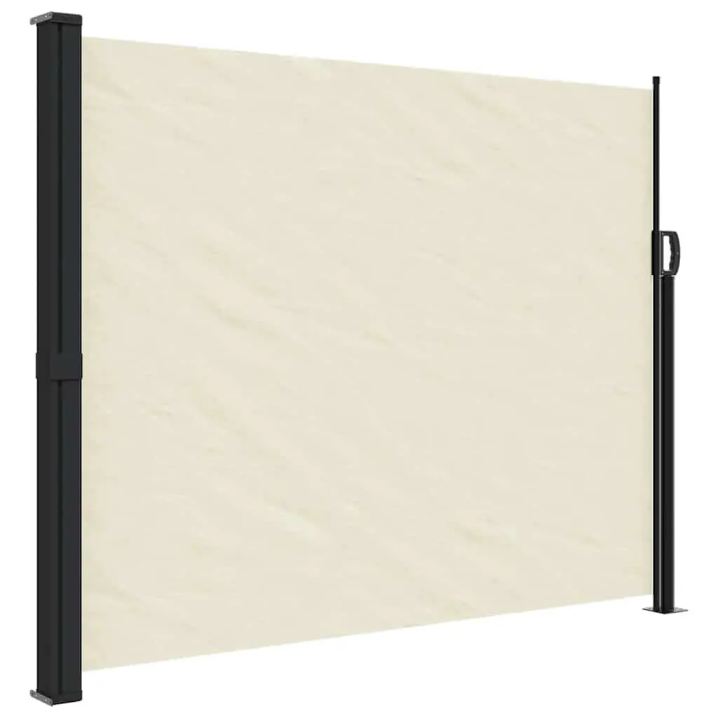 Retractable Side Awning Outdoor Privacy Screen 160x500cm Cream