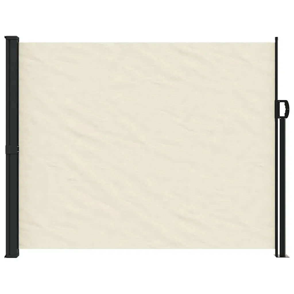 Retractable Side Awning Outdoor Privacy Screen 160x500cm Cream