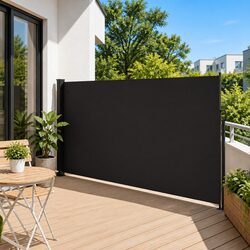 Reliable 180x500cm Black Awning for Comfort and Privacy