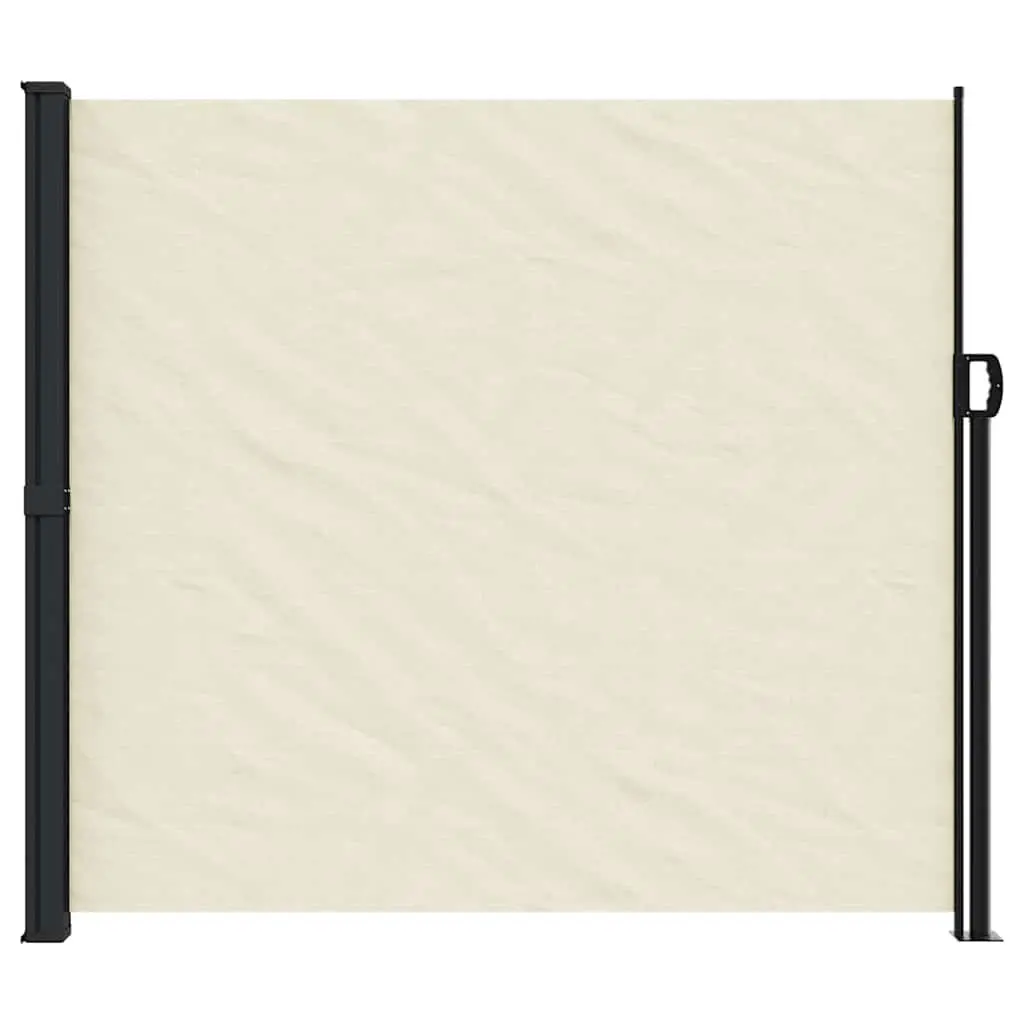 Retractable Side Awning Privacy Screen 180x500cm Cream Outdoor Garden Patio