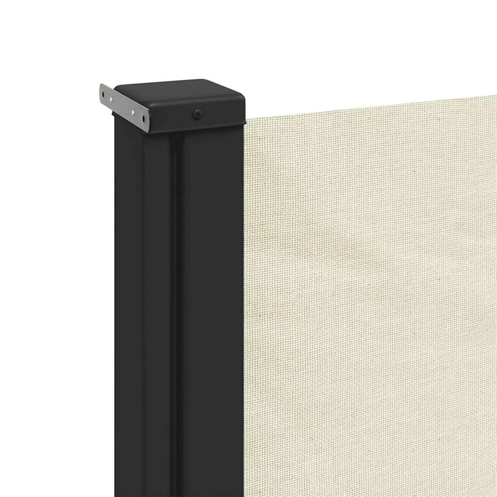 Retractable Side Awning Privacy Screen 180x500cm Cream Outdoor Garden Patio