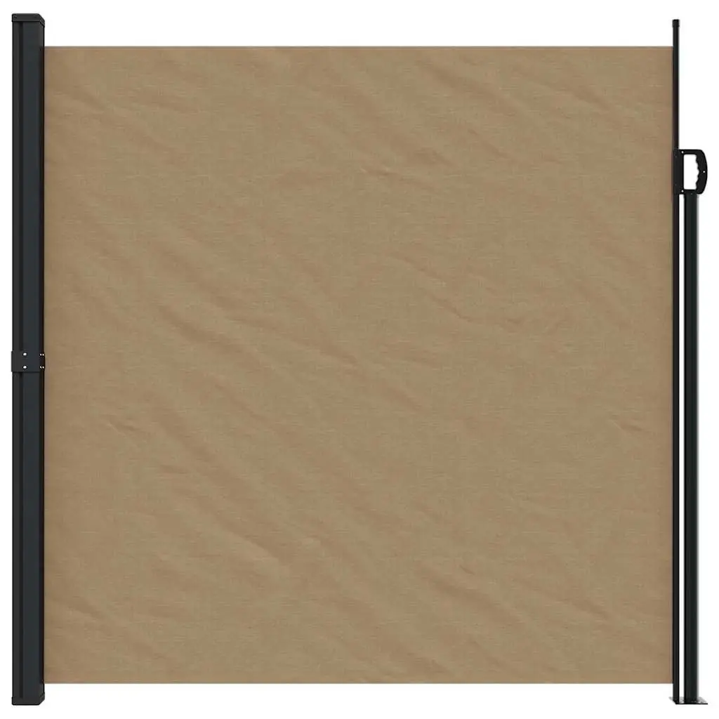Retractable Side Awning Garden Privacy Screen 200x500cm Taupe