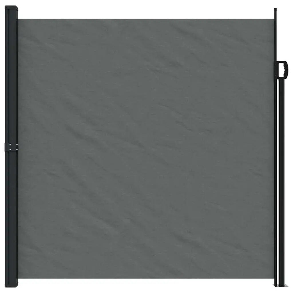 Retractable Side Awning Outdoor Privacy Screen 200x500cm Anthracite