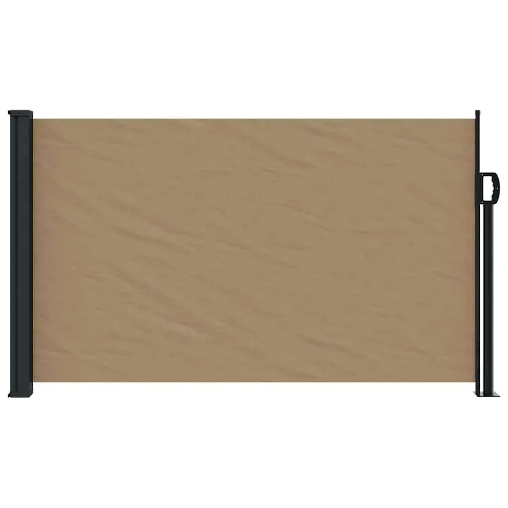 Retractable Side Awning Privacy Screen 120x600 cm Taupe for Patio Balcony Terrace