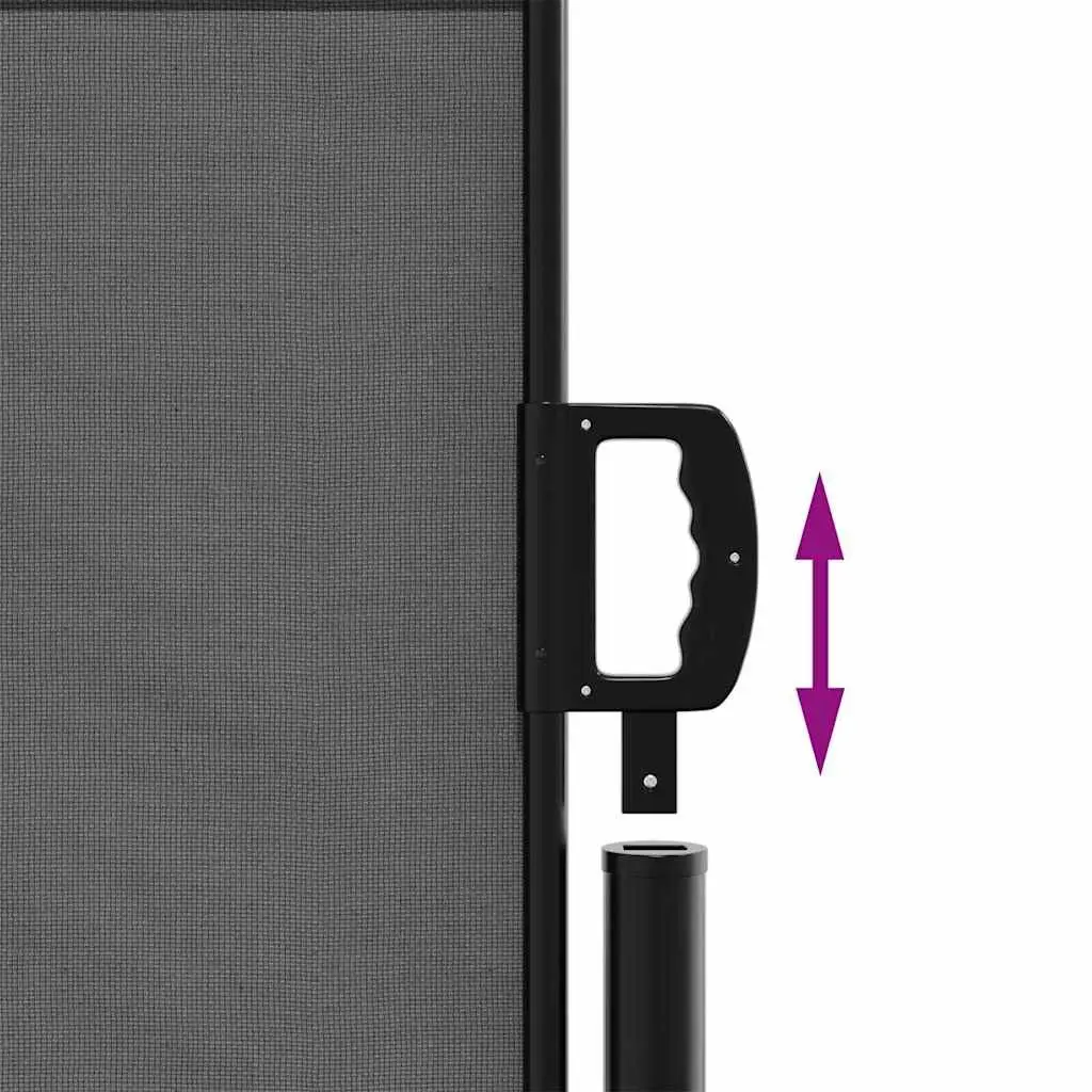Retractable Side Awning Garden Privacy Screen 120x600cm Anthracite