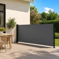 Value-Driven Retractable Side Awning Anthracite 140x600cm