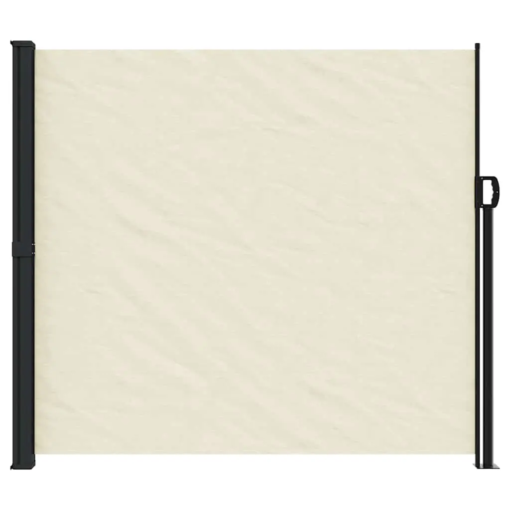 Retractable Side Awning Outdoor Privacy Screen 180x600cm Cream