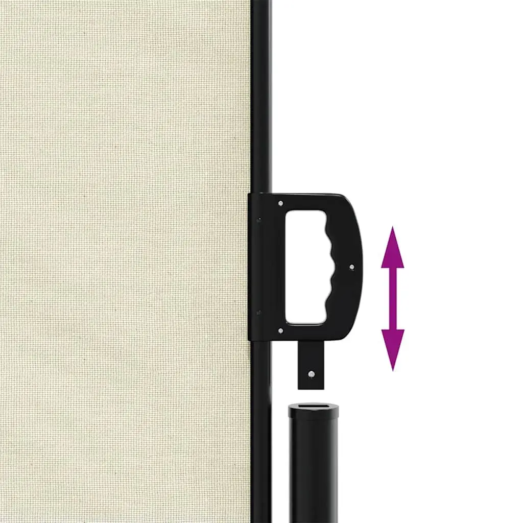 Retractable Side Awning Outdoor Privacy Screen 180x600cm Cream
