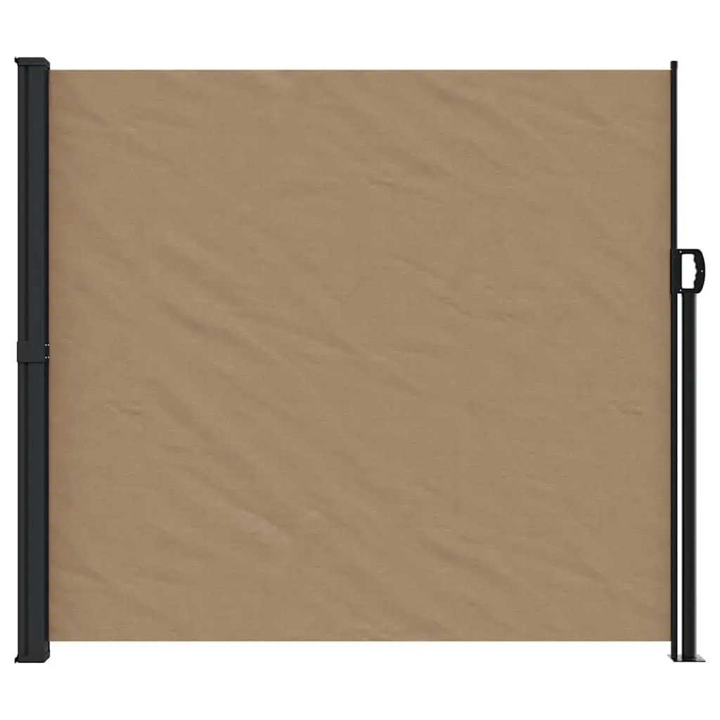 Retractable Side Awning Outdoor Privacy Screen 180 x 600 cm Taupe