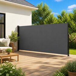 Reliable Retractable Side Awning 180x600cm Anthracite