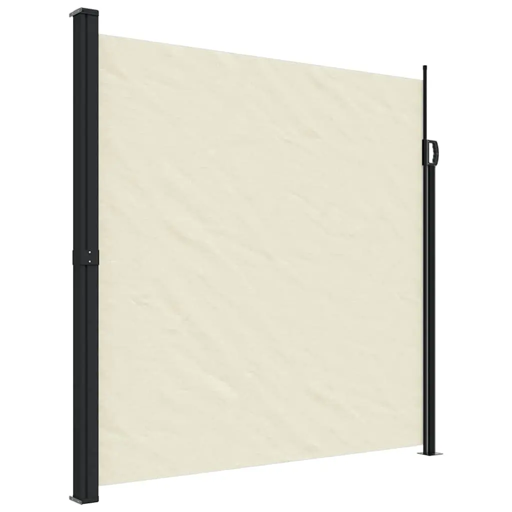 Retractable Side Awning Privacy Screen Garden Shade 200 x 600 cm Cream