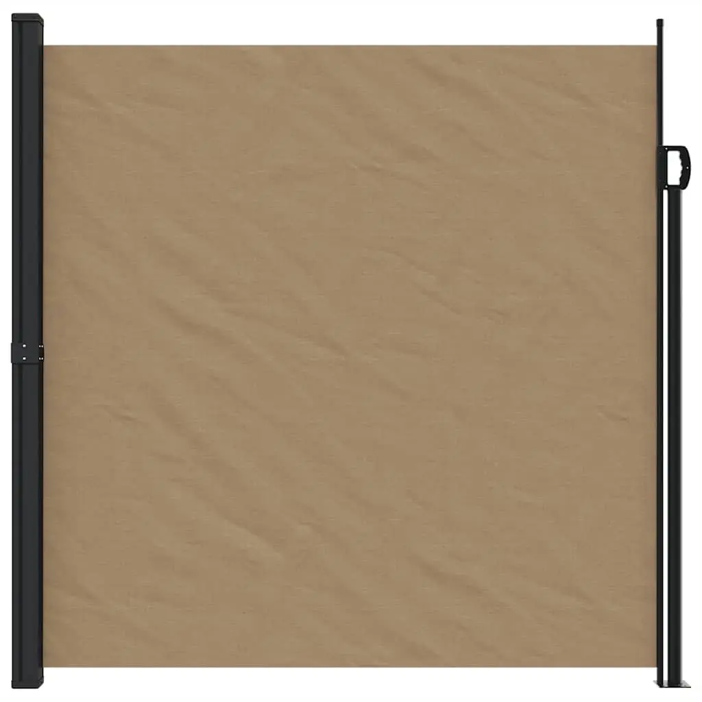 Retractable Side Awning Privacy Screen Outdoor Garden Patio 200 x 600 cm Taupe