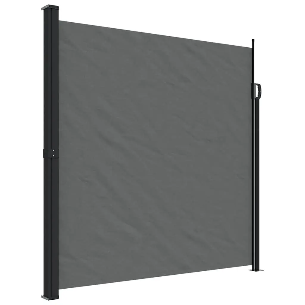 Retractable Side Awning Privacy Screen 200x600cm Anthracite Garden Outdoor Patio