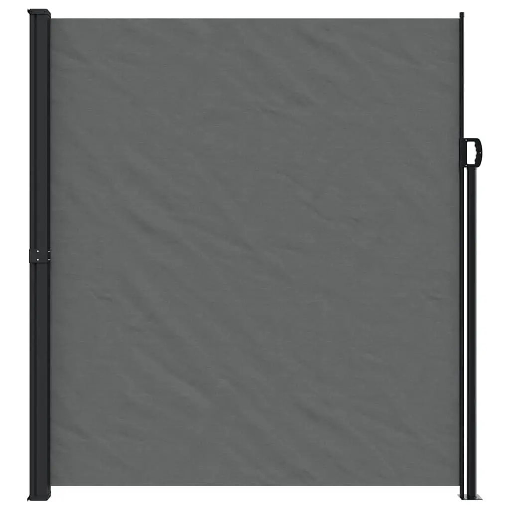 Retractable Side Awning Screen Outdoor Privacy 220x600cm Anthracite