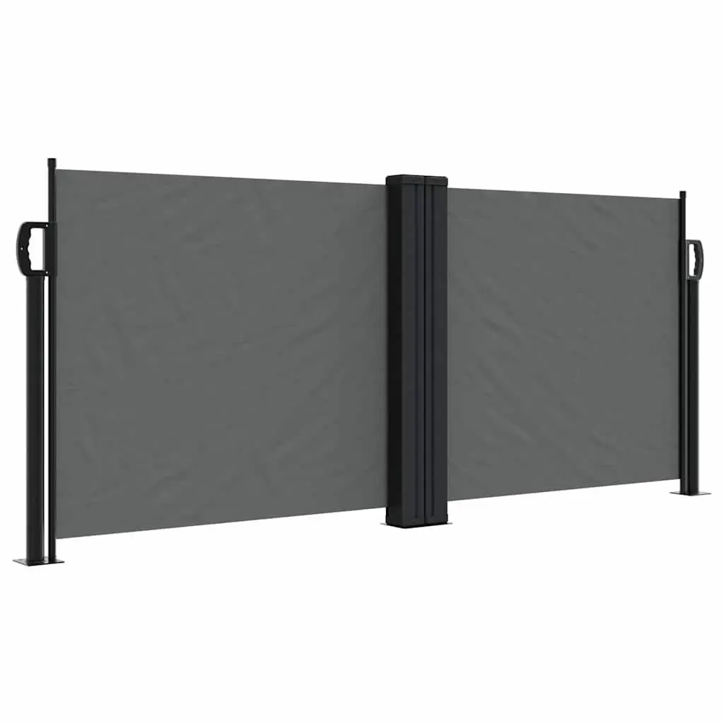 Retractable Side Awning Garden Privacy Screen 100x1000cm Anthracite