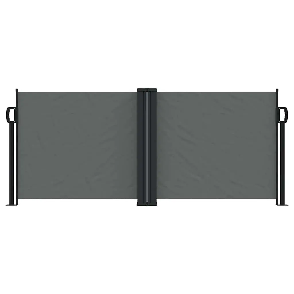 Retractable Side Awning Garden Privacy Screen 100x1000cm Anthracite