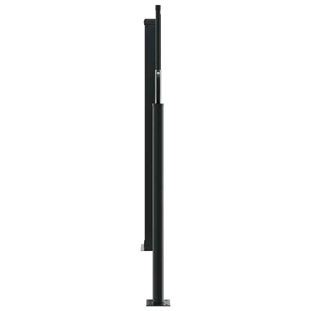 Retractable Side Awning Privacy Screen Outdoor Garden 120 x 1000 cm Black