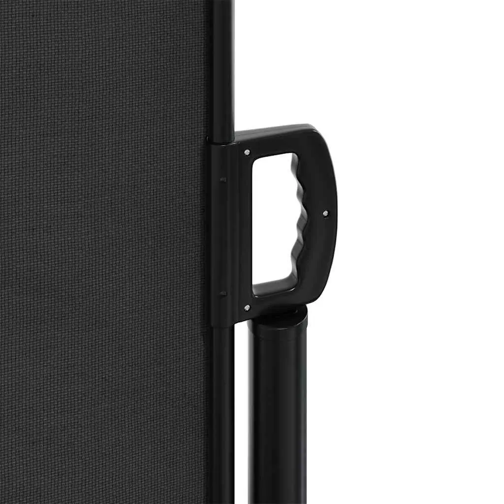 Retractable Side Awning Privacy Screen Outdoor Garden 120 x 1000 cm Black
