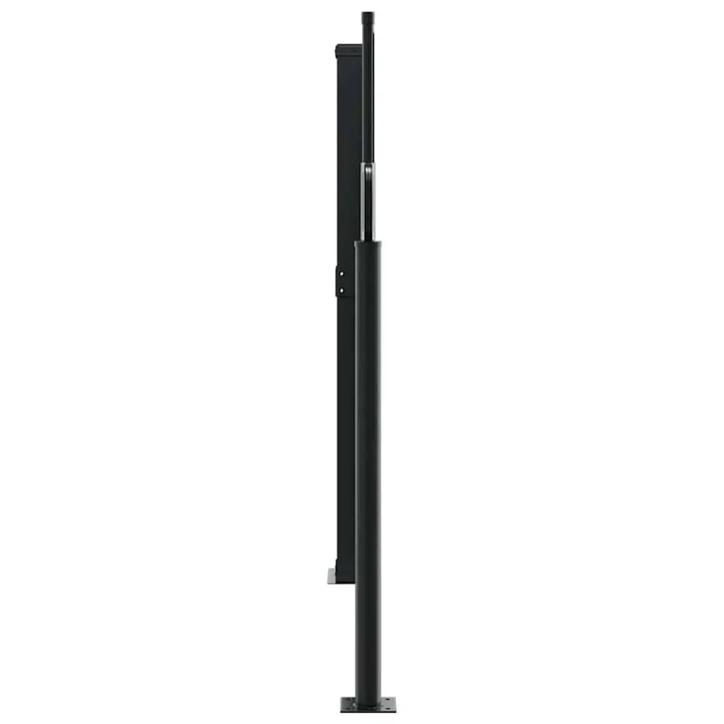 Retractable Side Awning Privacy Screen 140x1000 cm Black Garden Patio Balcony