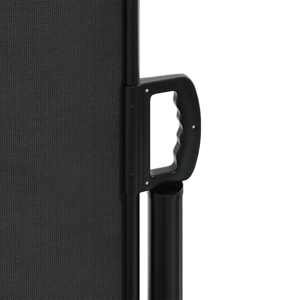 Retractable Side Awning Outdoor Privacy 180x1000cm Black