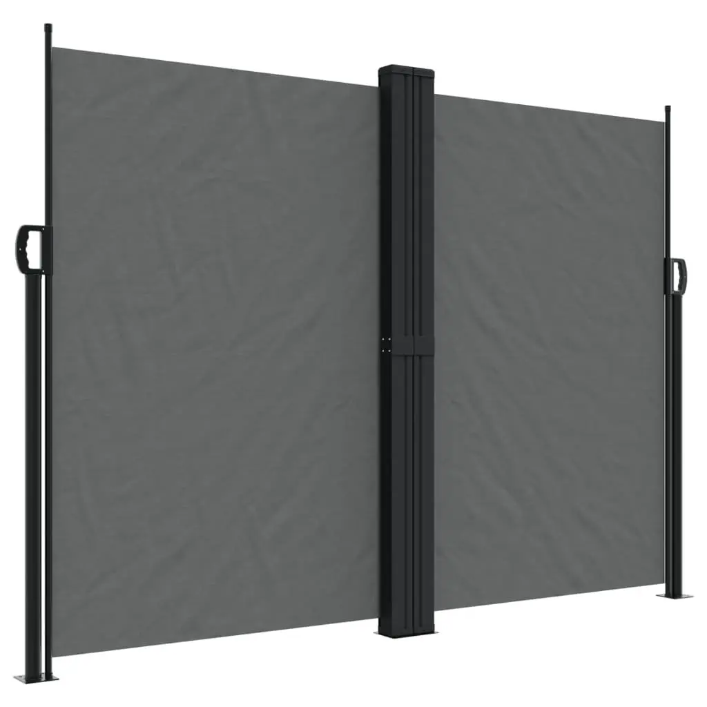 Retractable Side Awning Privacy Screen 180 x 1000 cm Anthracite Outdoor Garden Balcony Terrace Patio
