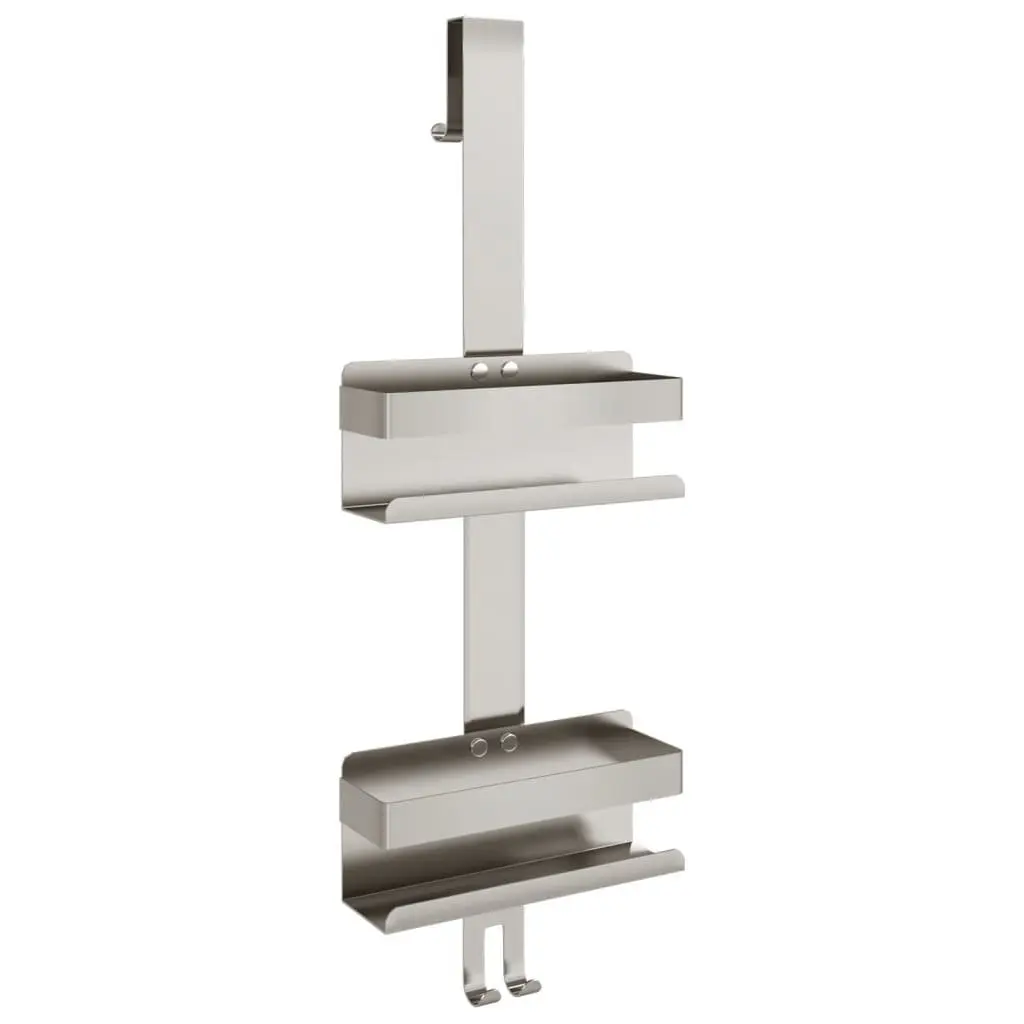 Hanging Shower Caddy Bathroom Storage Organizer Silver