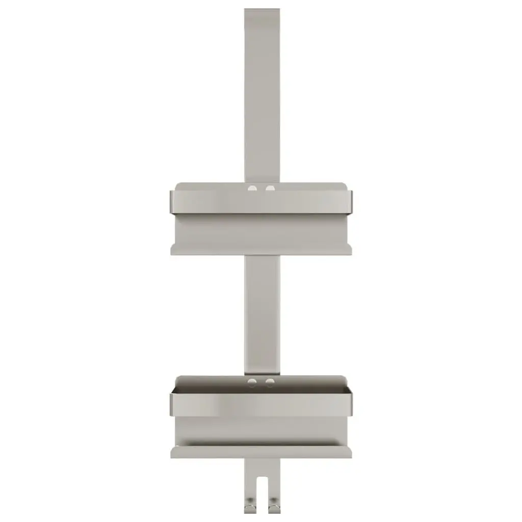 Hanging Shower Caddy Bathroom Storage Organizer Silver