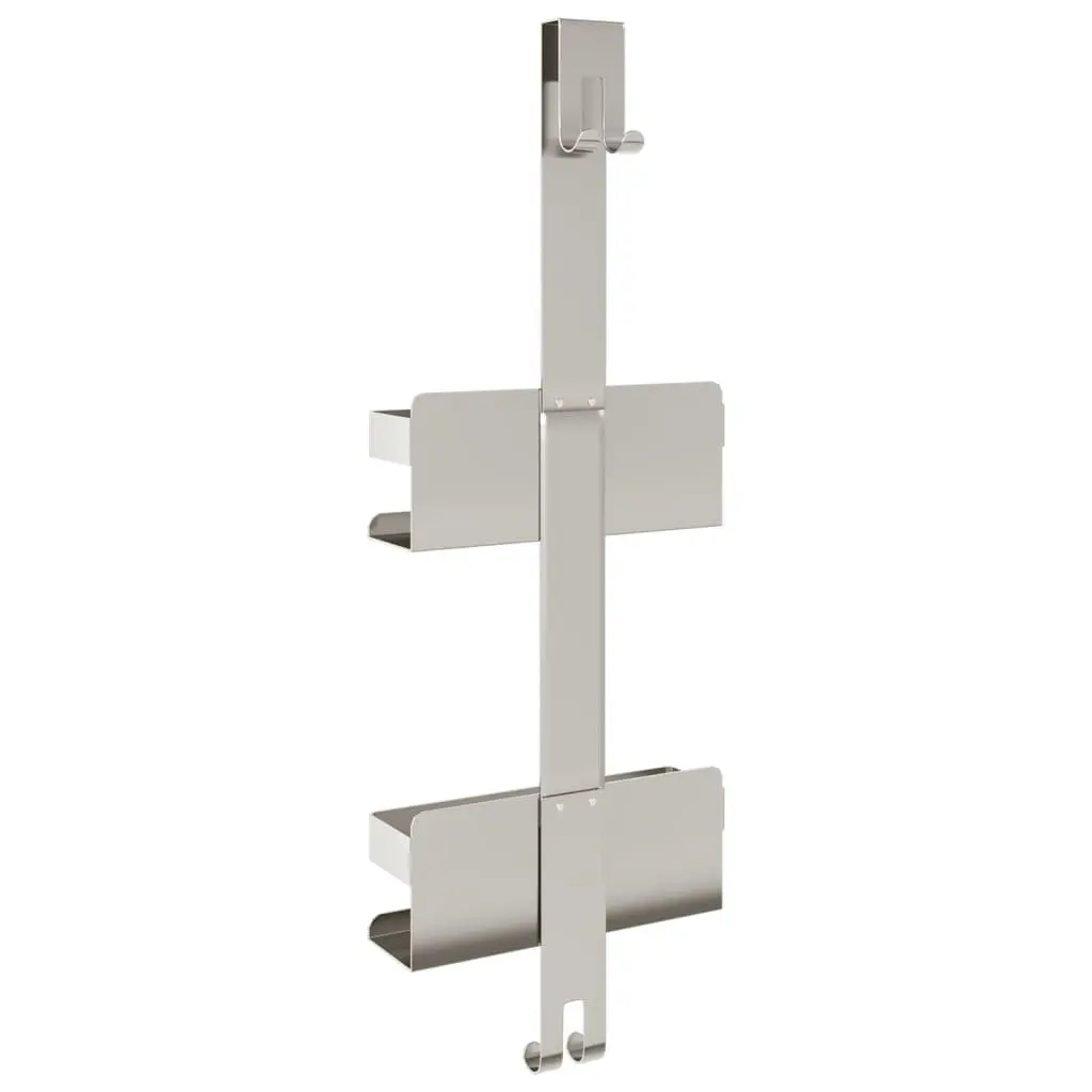 Hanging Shower Caddy Bathroom Storage Organizer Silver