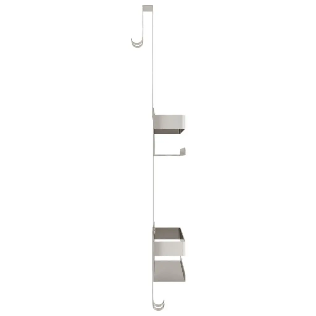 Hanging Shower Caddy Bathroom Storage Organizer Silver