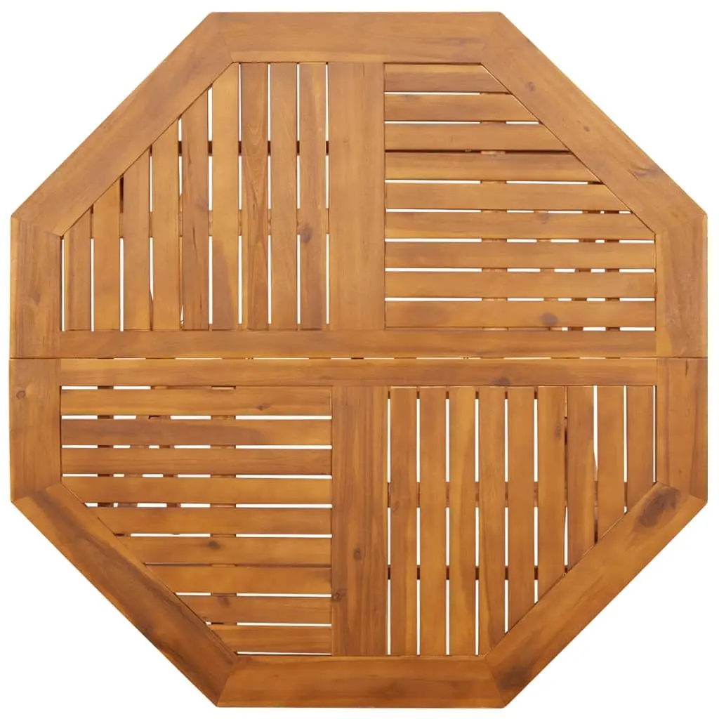 Brown Folding Garden Table with Rustic Charm