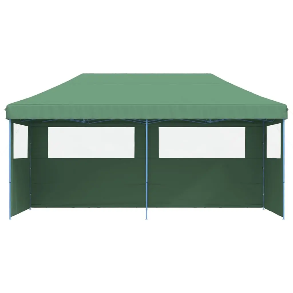 Pop-Up Party Tent Outdoor Gazebo Canopy Green 3 Sidewalls