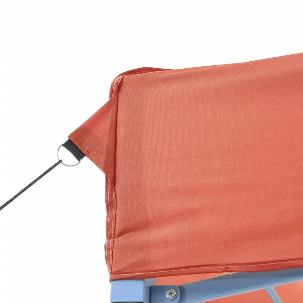 Foldable Pop-Up Party Tent Outdoor Gazebo 3 Sidewalls Orange