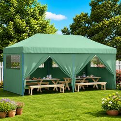 Reliable Green Gazebo for Outdoor Gatherings