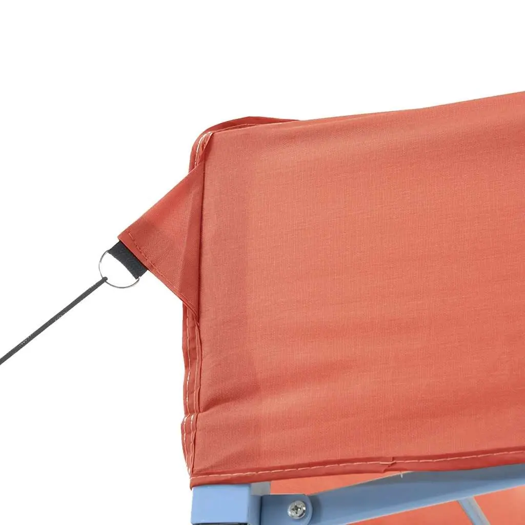Foldable Pop-Up Party Tent Outdoor Event Canopy Orange 4 Sidewalls